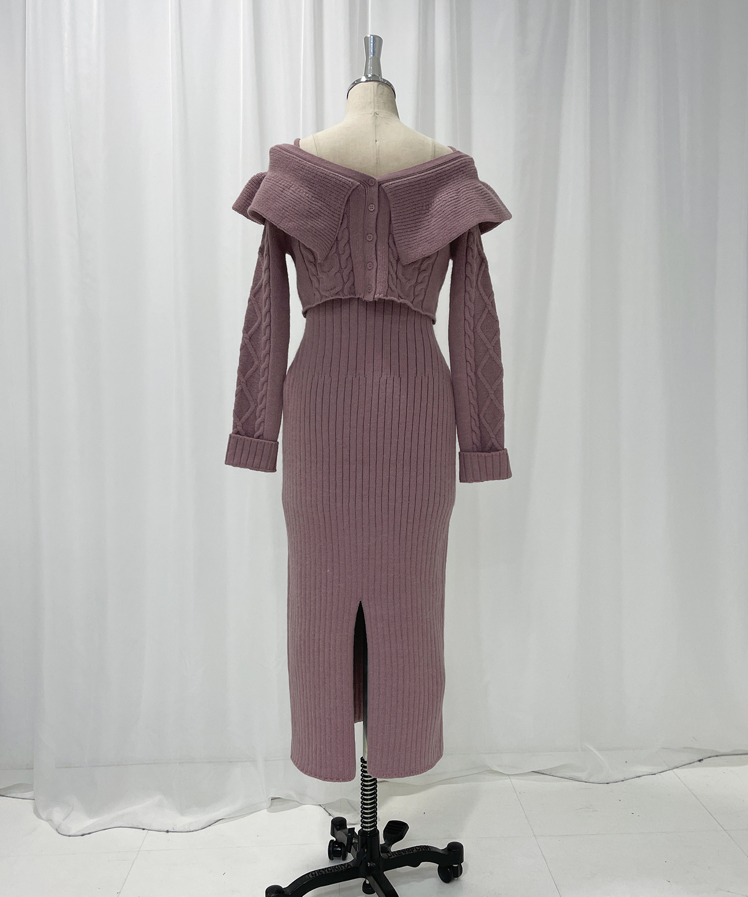 cable stich knit onepiece set – BUNNY APARTMENT