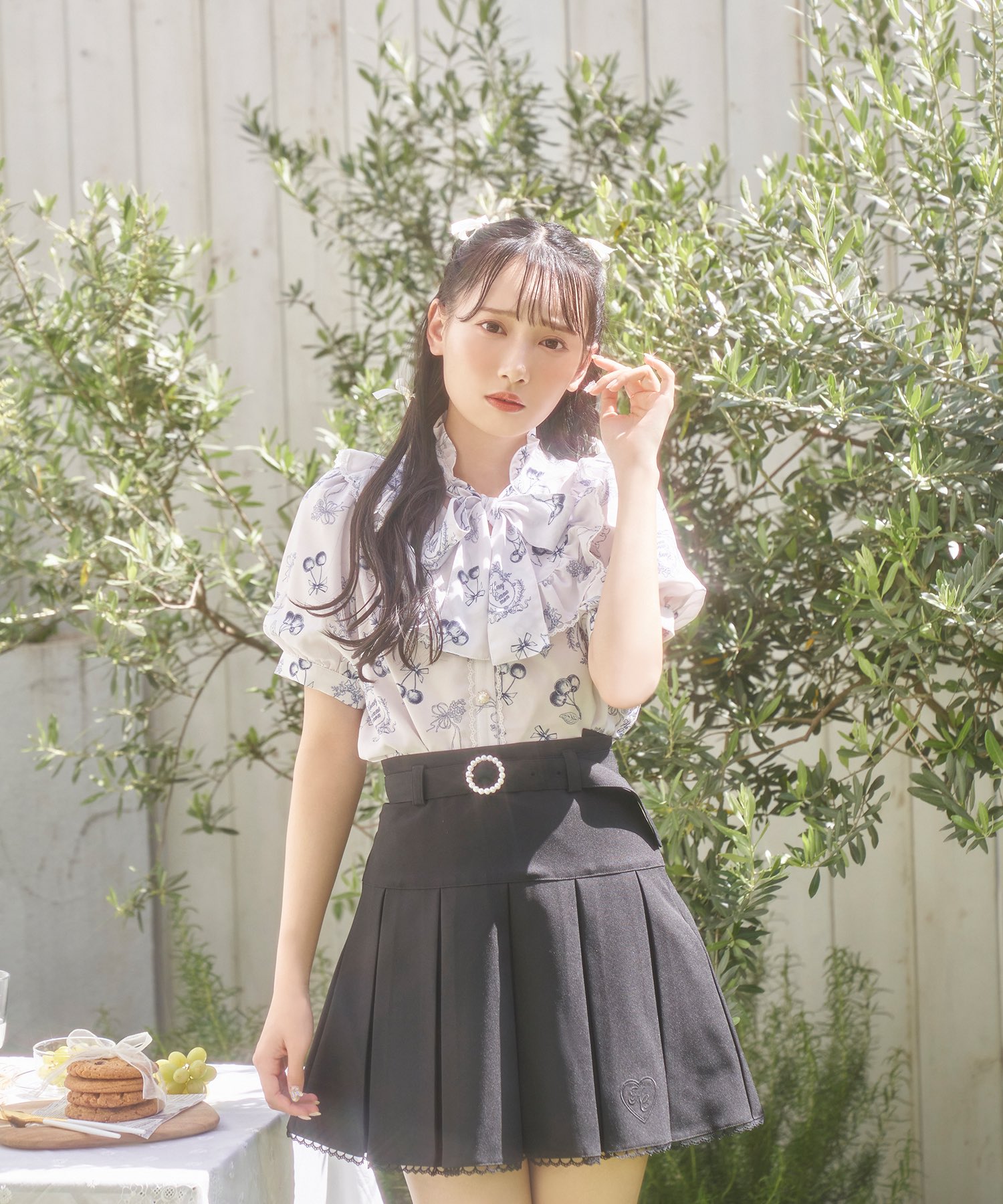 kittenトワル柄ボウタイブラウス – BUNNY APARTMENT