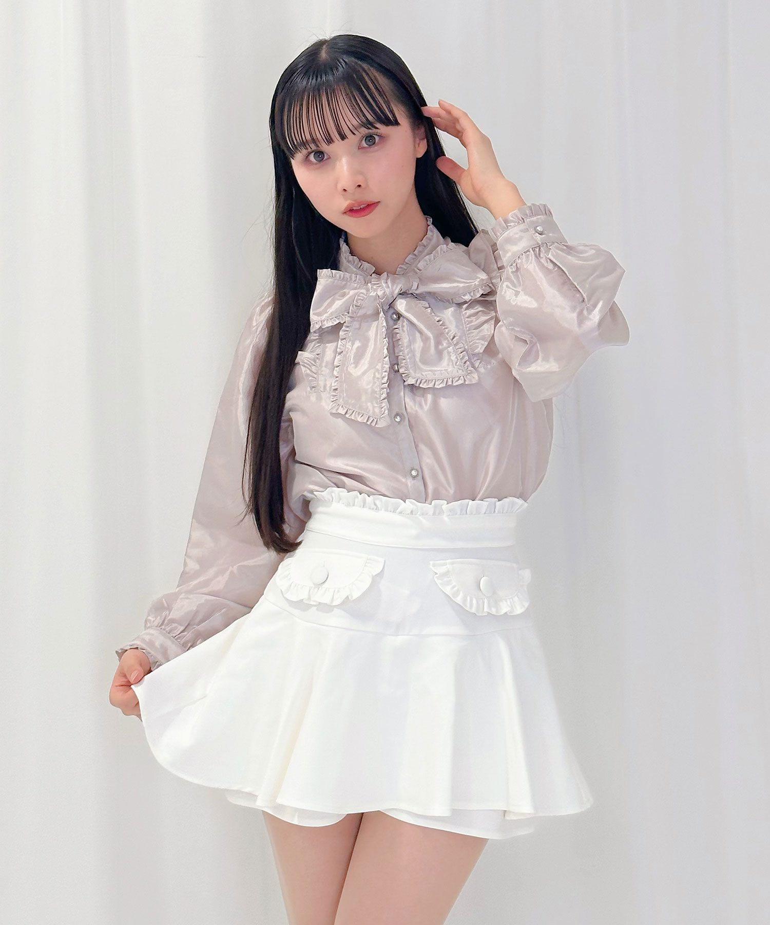 フリルリボンボウタイブラウス – BUNNY APARTMENT