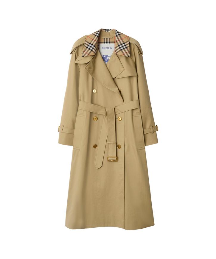 burberry/バーバリー通販 | ロング チェックラペル ギャバジン