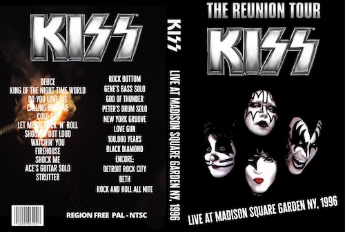 KISS Reunion Tour, Madison Square Garden N.Y.07/27/1996 DVD | DVD