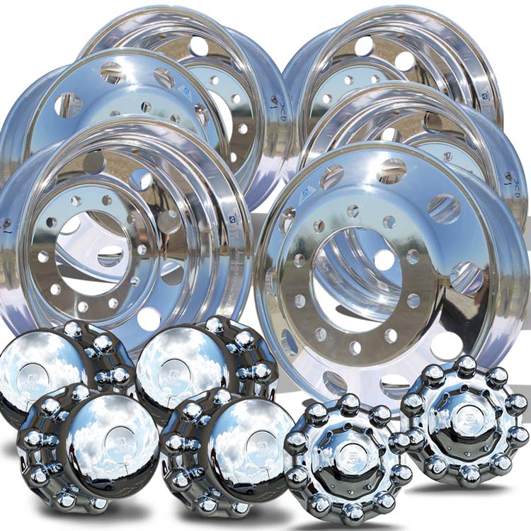 Alcoa 22.5 Dura-Bright® EVO Aluminum Tandem 6 Wheel Kit – Buy