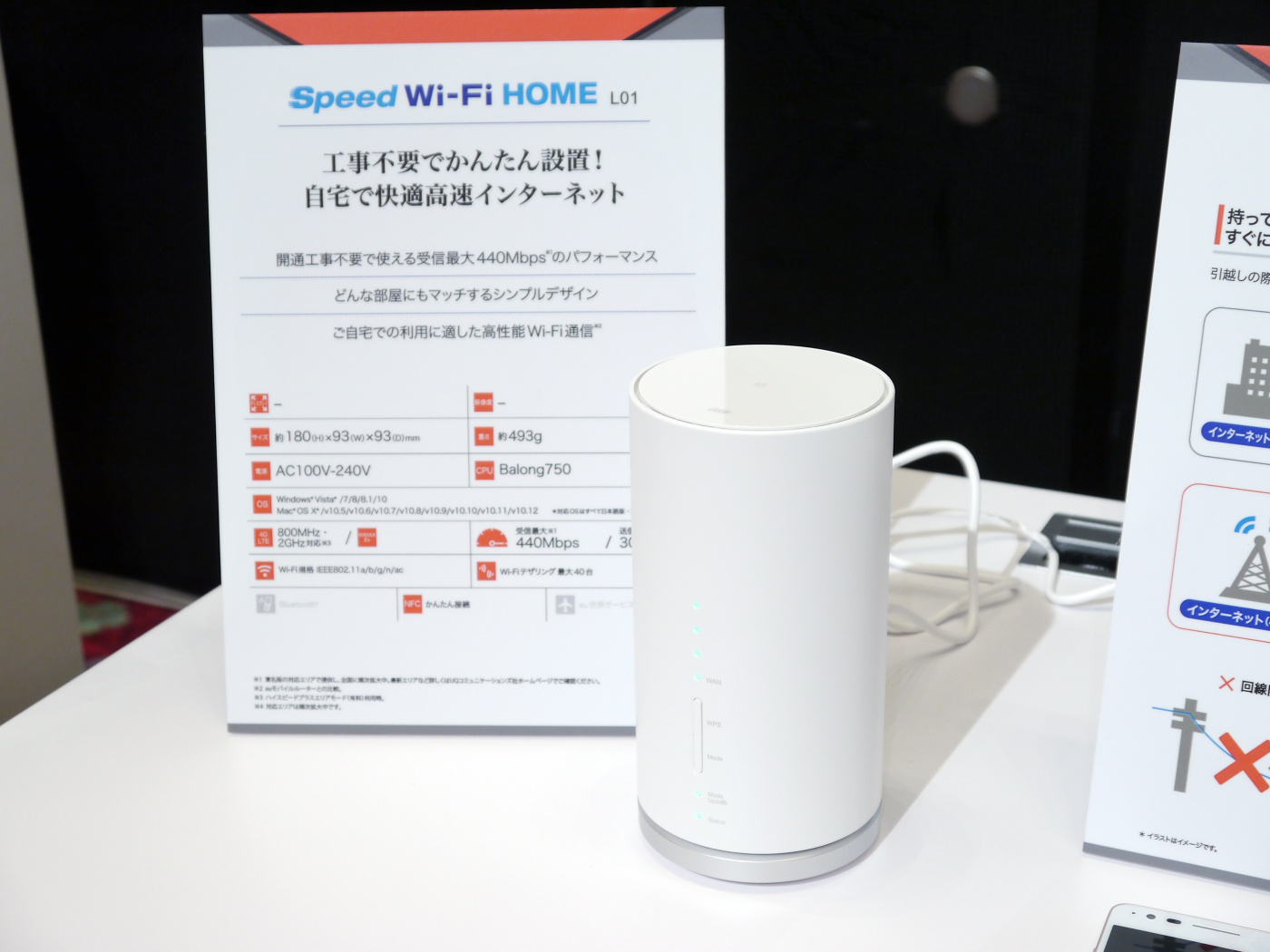 コンセントに繋ぐだけ即日ネット開通、高速・安定通信の「Speed Wi-Fi