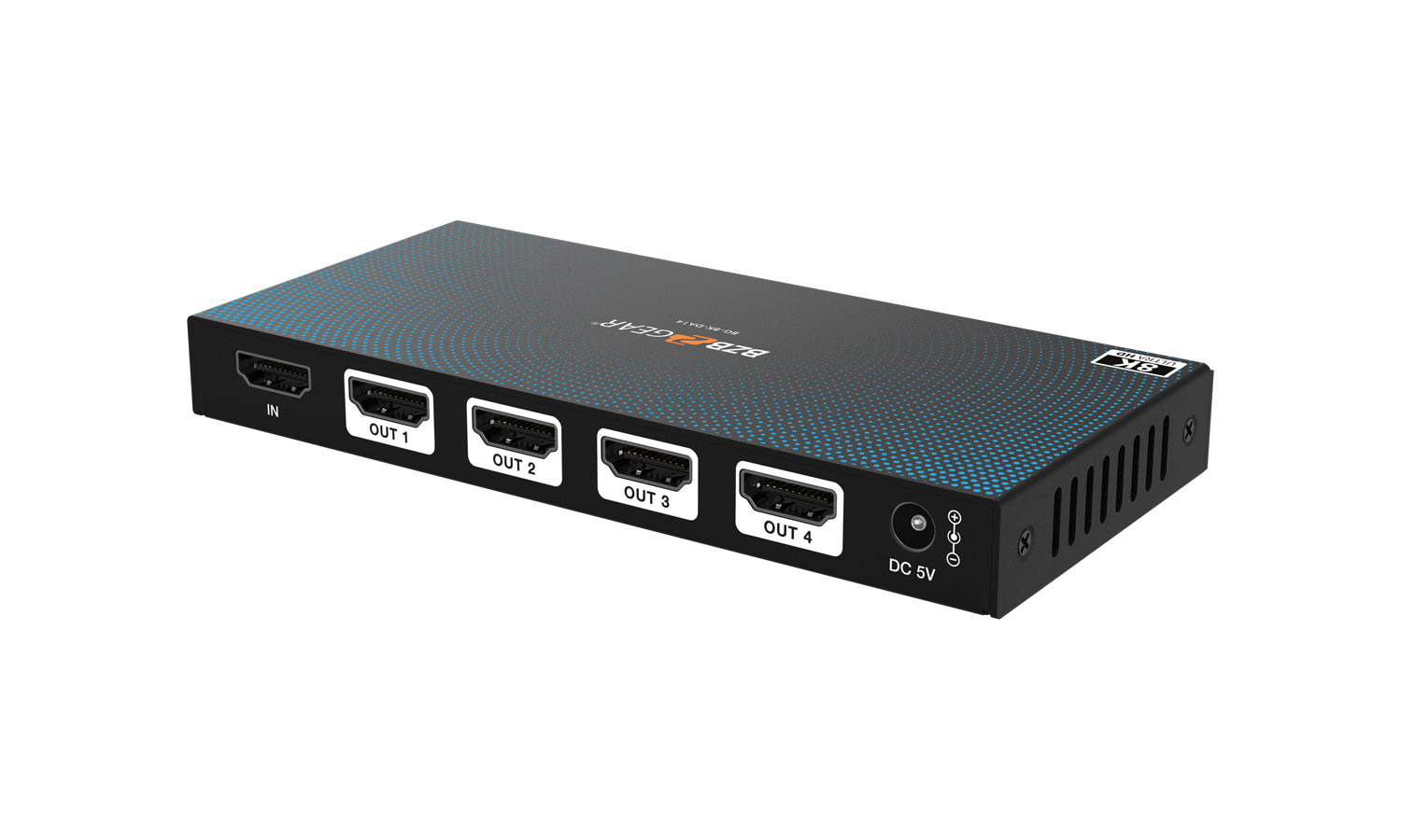 1x4 8K UHD HDMI 2.1 Splitter with Auto Downscaling (8K60/4K120 and