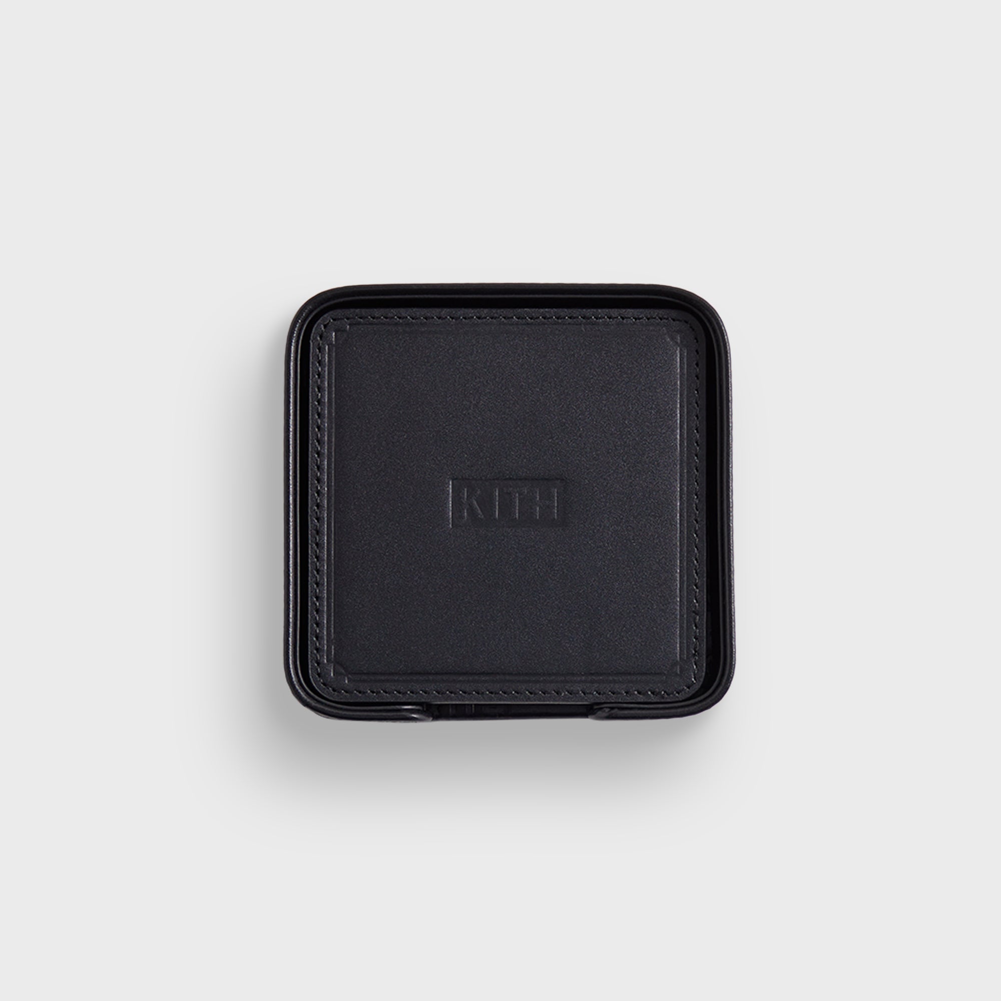 Kith Monogram Leather Coasters - Black – Kith Canada