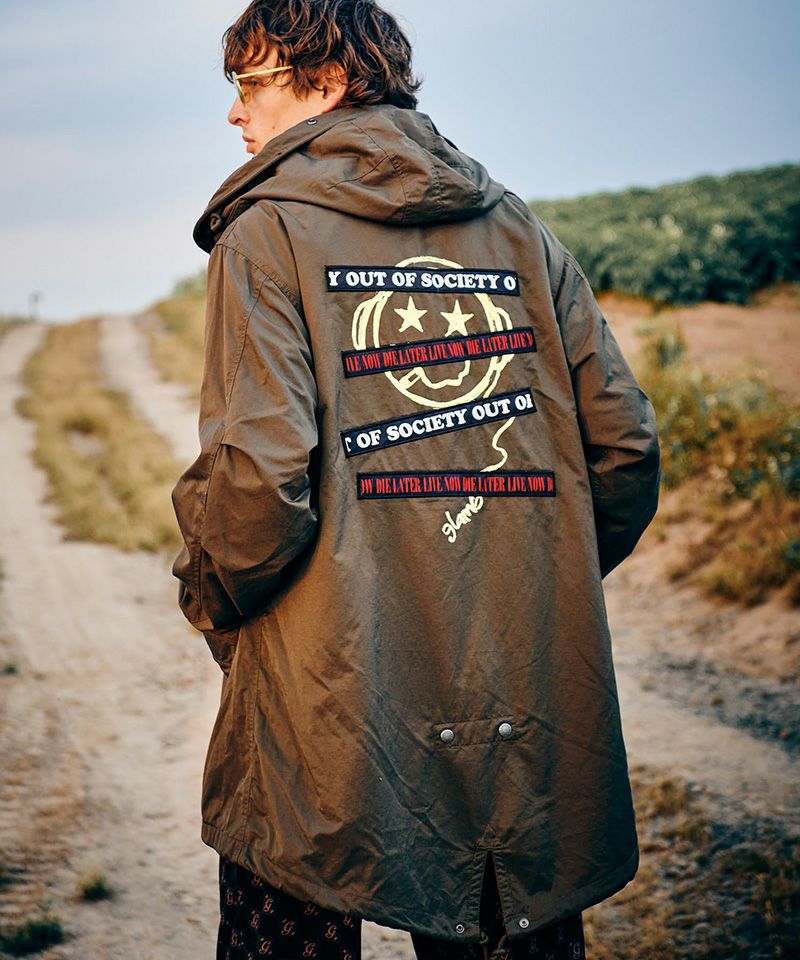 30%OFF【glamb(グラム)】Emblem High Neck Mods Coat エンブレム