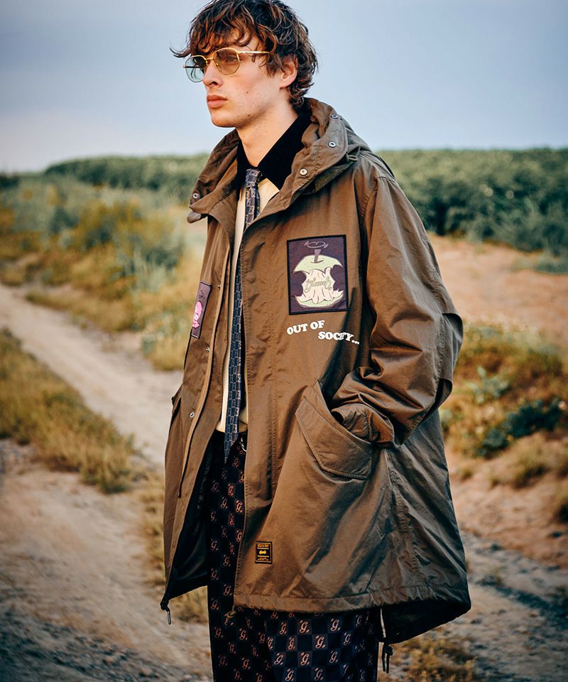 30%OFF【glamb(グラム)】Emblem High Neck Mods Coat エンブレム