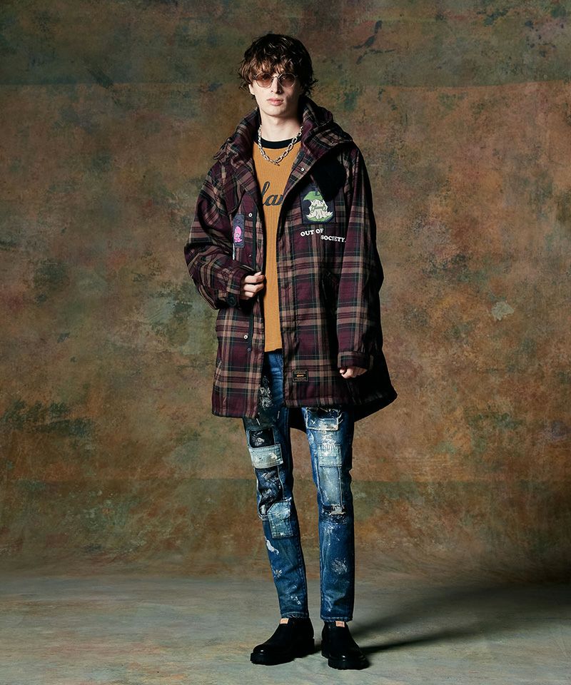 30%OFF【glamb(グラム)】Emblem High Neck Mods Coat エンブレム