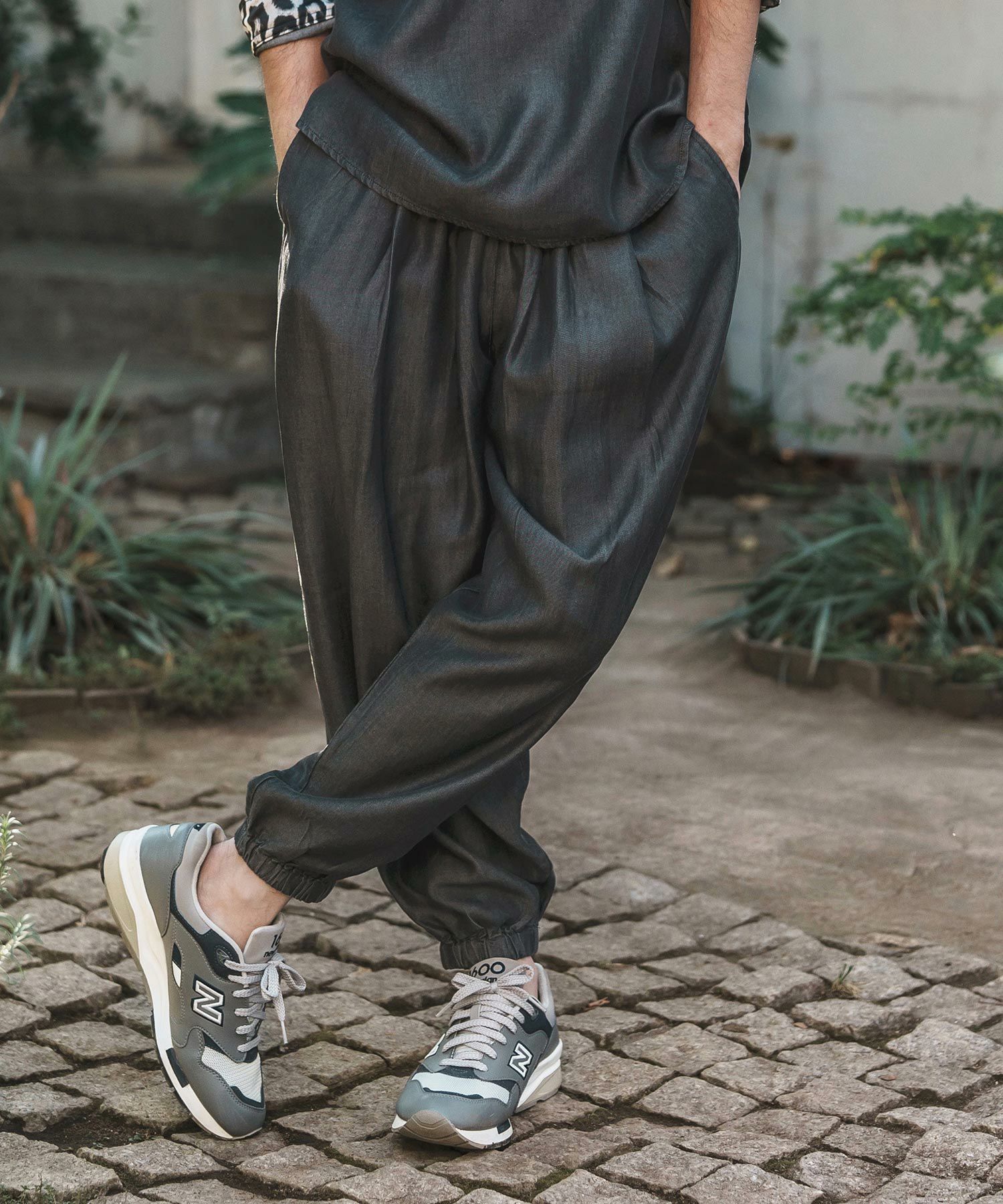 CAMBIO(カンビオ)】Silky Denim Balloon Pants デニムバルーンパンツ