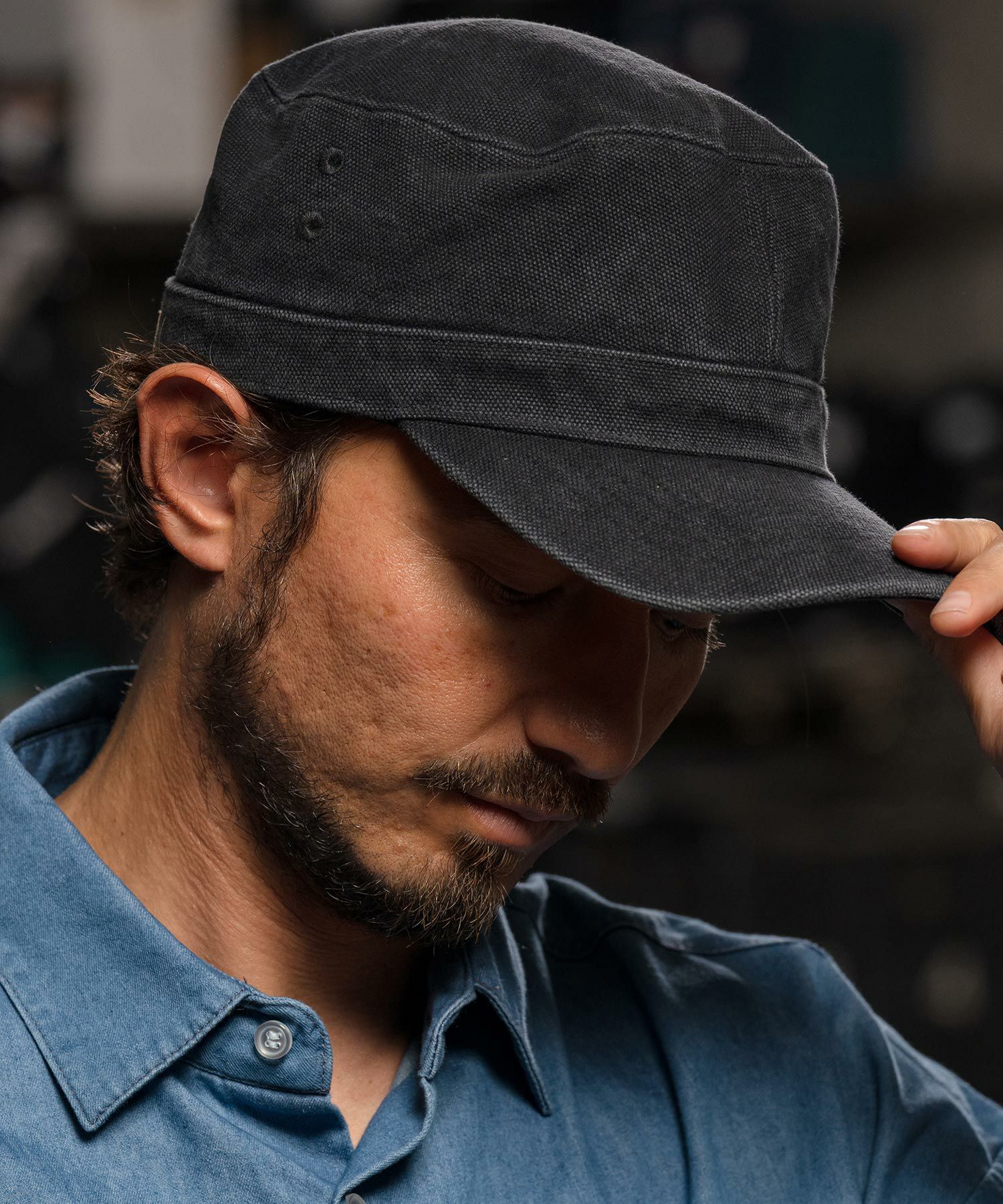 CAMBIO(カンビオ)】Garment Wash Work Cap ワークキャップ(NF-251