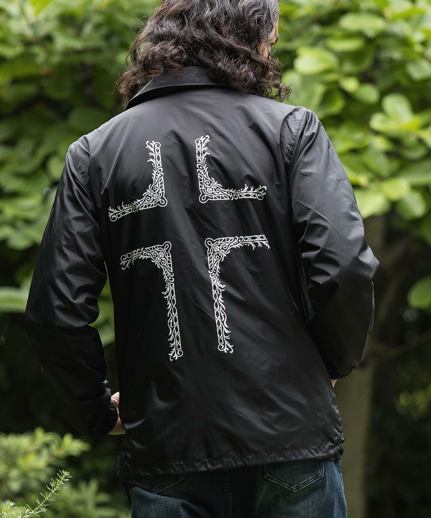 50%OFF【CAMBIO(カンビオ)】プリントコーチジャケット（Cross Frame