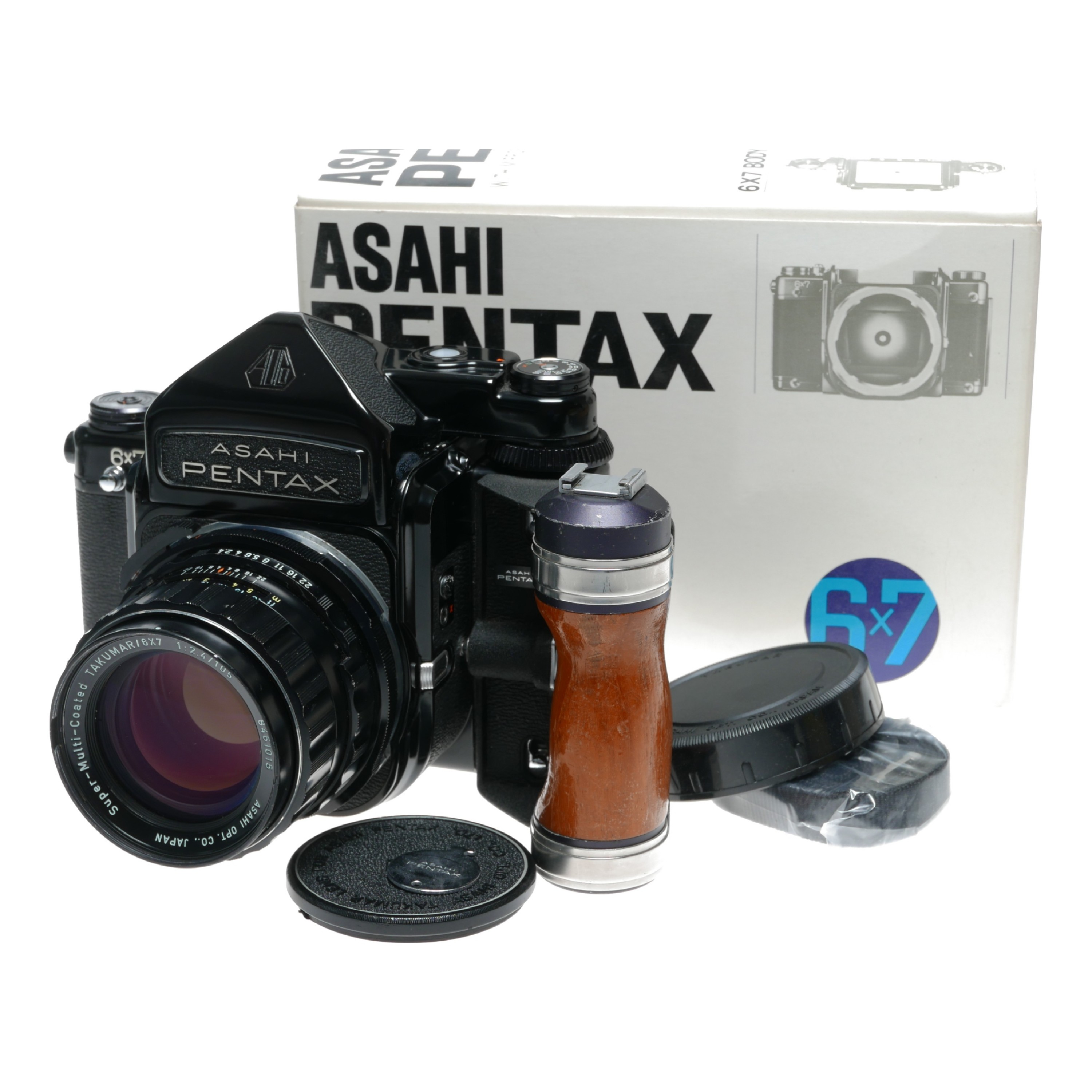 Buy pentax 6x7 medium format camera f/2.4 takumar 1:2.4/105mm box