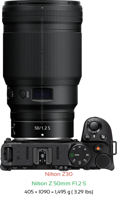 Nikon Z30 Camera and Nikon Z 50mm F1.2 S Lens