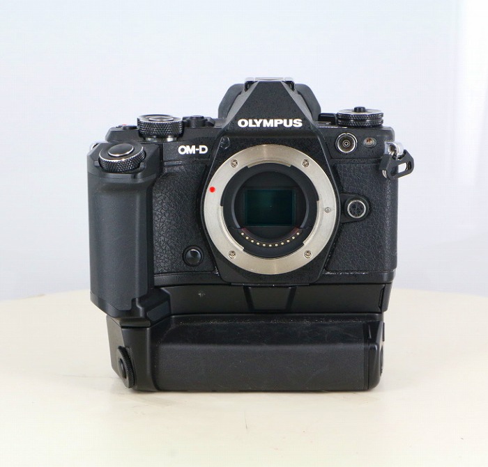 中古】(オリンパス) OLYMPUS E-M5MarkIIボディ ブラック+HLD-8｜ナニワ