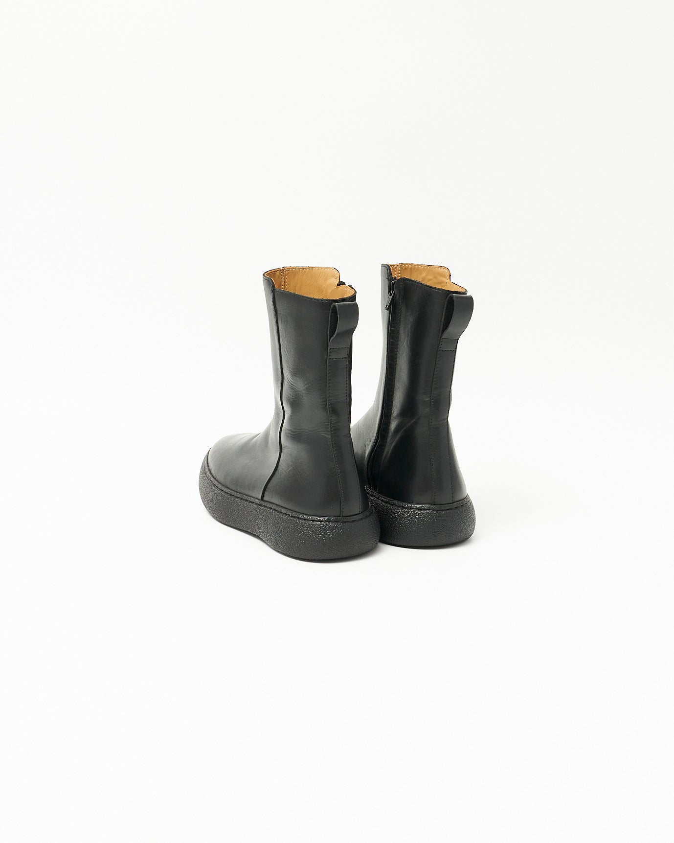 WRAP SOLE SIDE ZIP BOOTS BLACK – caminando.jp