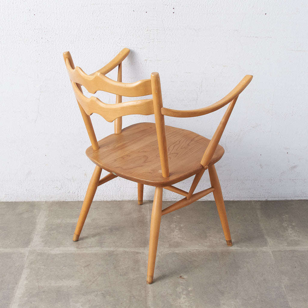61140][アーコール ERCOL]ラダーバック カウホーンチェア (493
