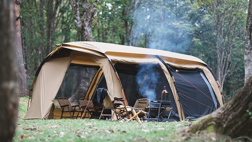 クイックキャンプから高さ2mの「ツールームトンネルテント」登場