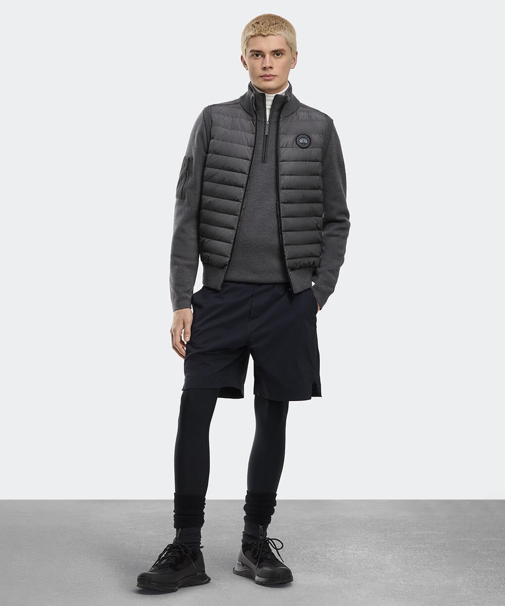 ハイブリッジ ニット ベスト ブラックレーベル(6829MB)｜カナダグース