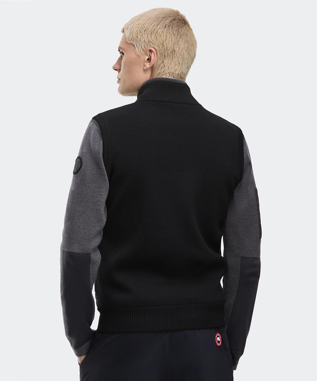 ハイブリッジ ニット ベスト ブラックレーベル(6829MB)｜カナダグース
