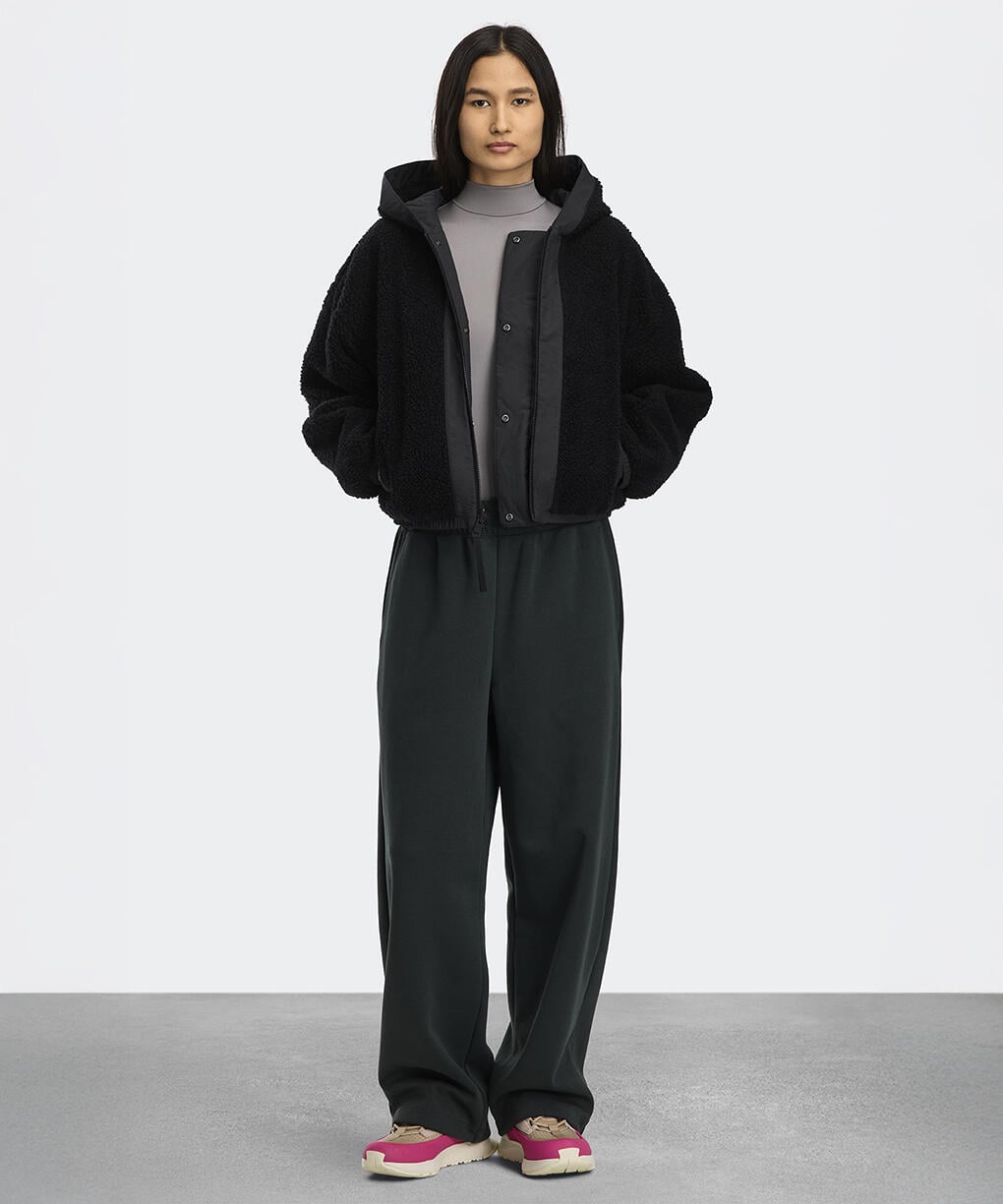 ウィメンズ アルバーニ リバーシブル フリース ボンバー(7068W