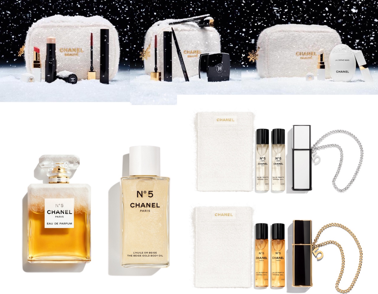 シャネル・11/8、22限定発売】ジュエリーチェーン付きのN°5がかわい