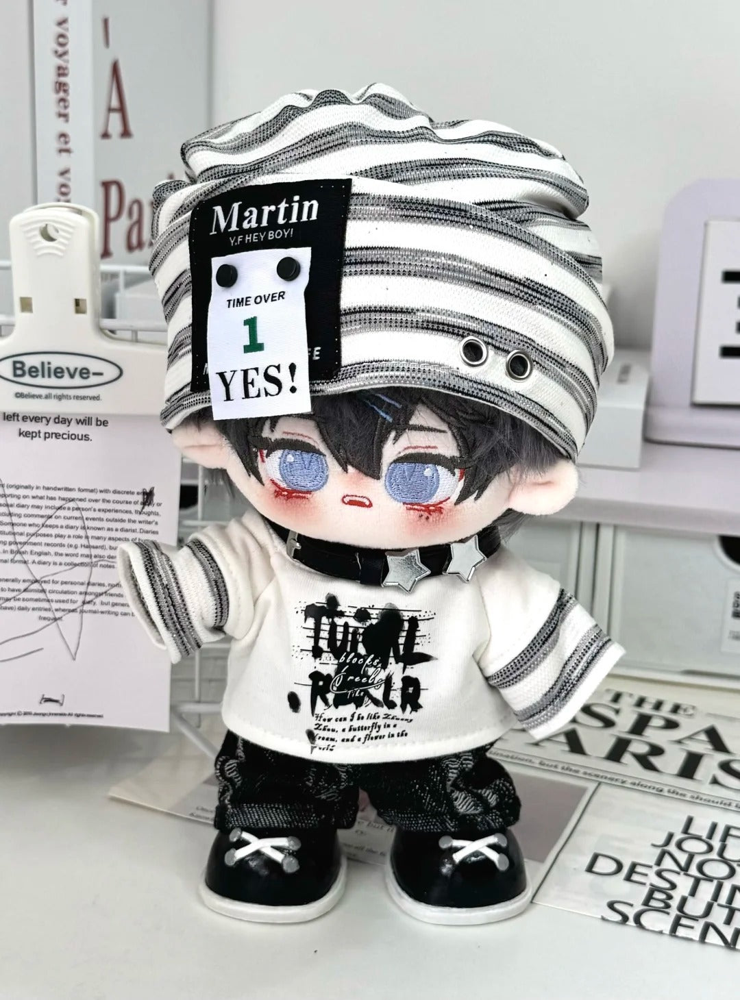 ぬい服］10/20cm 無属性 ぬいぐるみ用服【黑白像素】 – candymoon