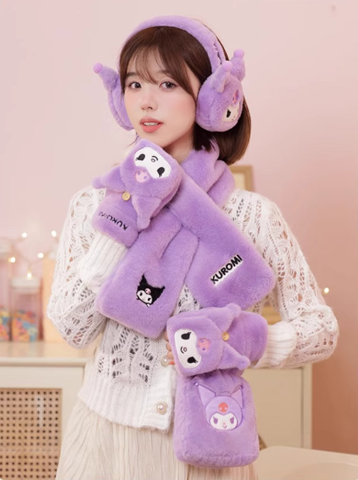 サンリオ］クロミ 帽子 手袋 マフラー イヤーマフ – candymoon