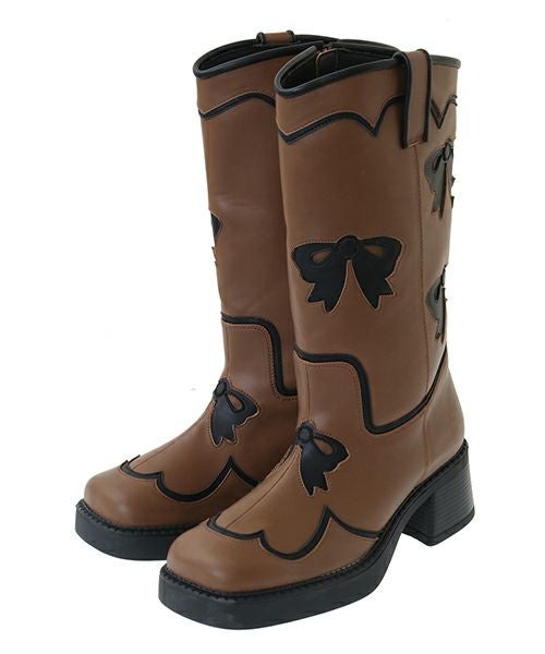 RIBBON WESTERN BOOTS | Candy Stripper（キャンディ ストリッパー