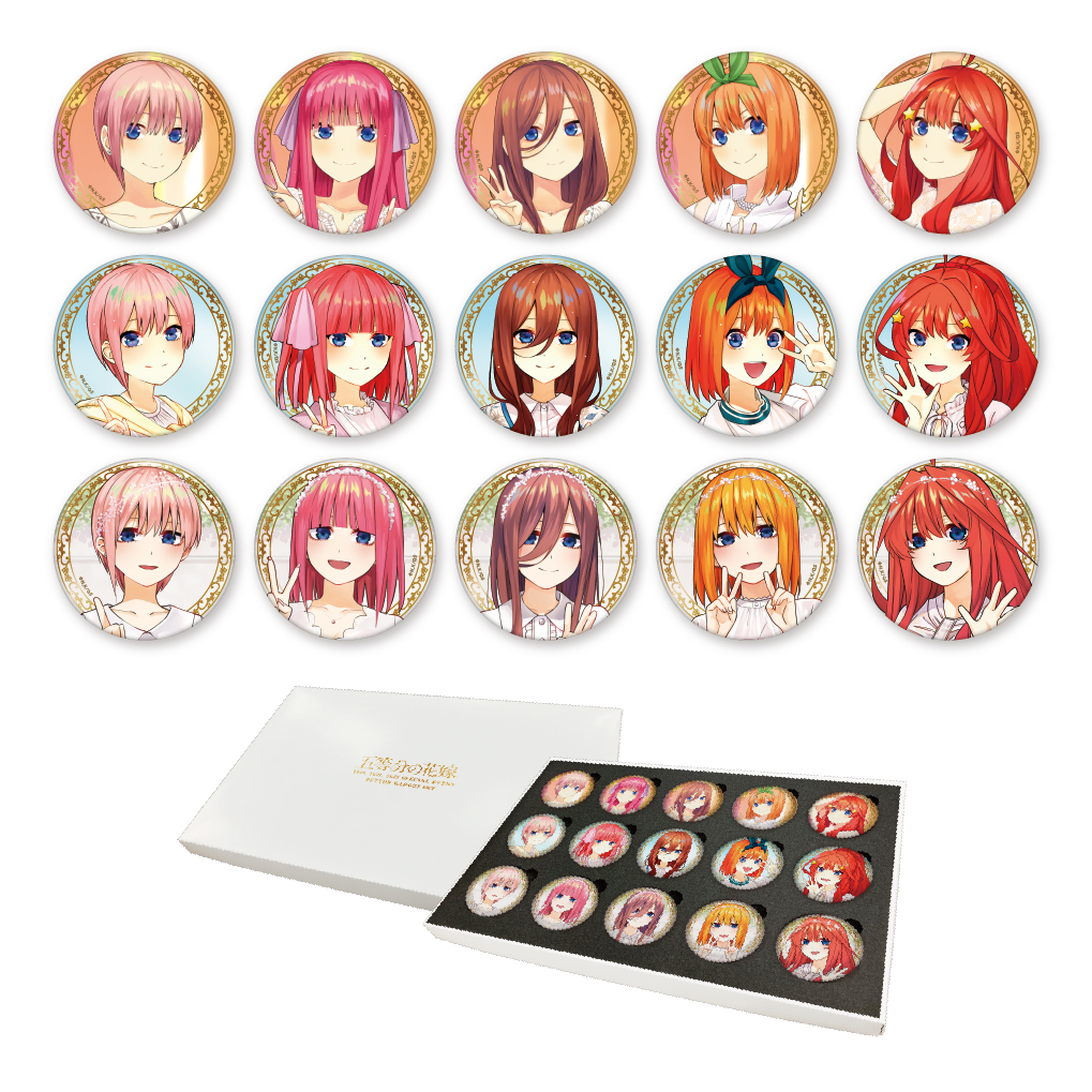 五等分の花嫁 TheキャラSHOP モノクロ 缶バッジ 五月 30点 五等分の