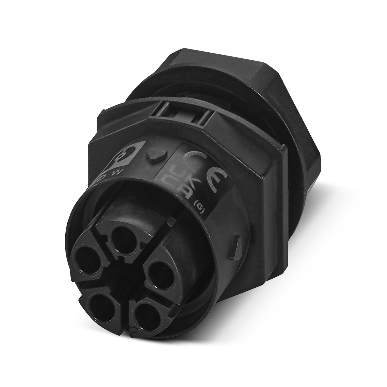 IPD W 5F2,5 F M25 BK - Panel feed-through - 1490378 | Phoenix Contact