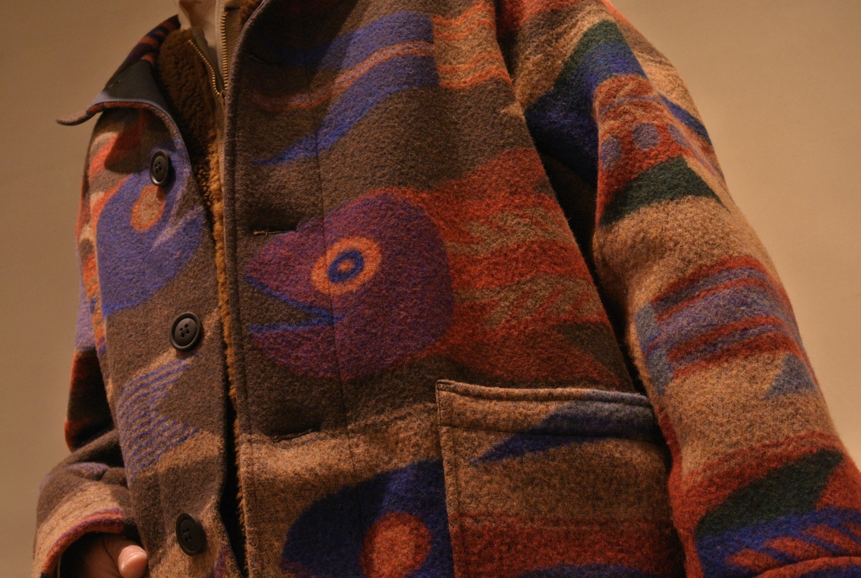 Nigel cabourn サイズ48 cactus donkey Nigel Cabourn Mens Winter Wool Cactus Donkey Jacket Navy Multi