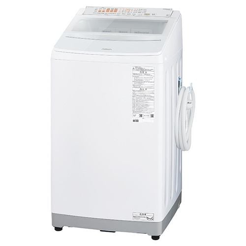 AQUA AQW-VP8A(W) 全自動洗濯機 上開き 洗濯8kg 乾燥3.0kg 簡易乾燥