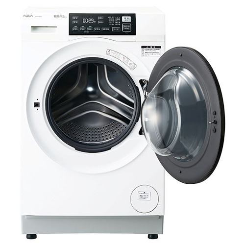 AQUA ドラム式洗濯機 右開き 洗濯8kg 乾燥4.5kg 幅59.5cm お湯洗い 除