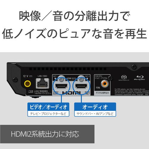 ソニー UBPX700／K ブルーレイディスクプレーヤー Ultra HD ブルーレイ