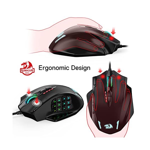 ヤマダモール | MMOゲーミングマウス Redragon M908 12400DPI 1000Hz