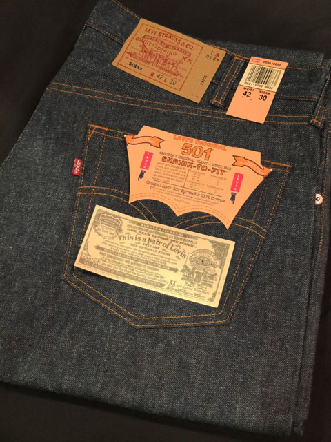 1990's〜 DEAD STOCK フラッシャー付き 『 Made in USA 501 』 LEVI'S