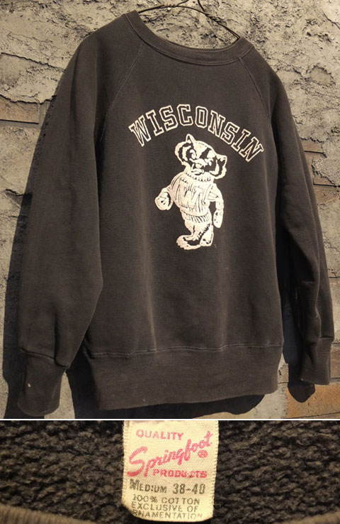 1960's “ SPRINGFOOT ” BLK FACE BODY / “ WISCONSIN UNIVERSITY