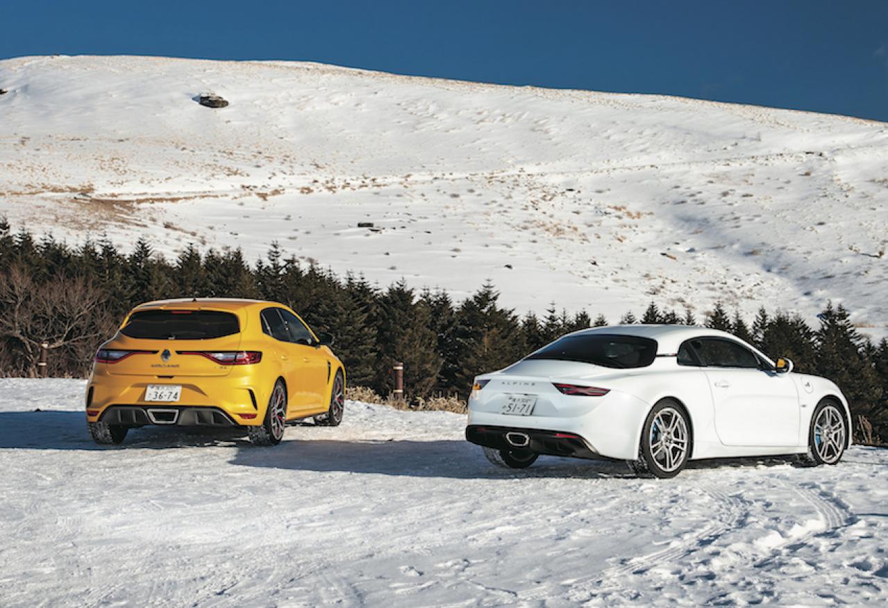 アルピーヌA110とルノー・メガーヌR.S.トロフィーで日本のモンテカルロ