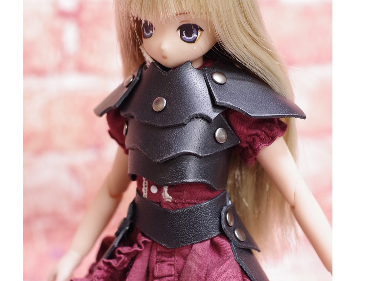 1/6ドール用革の鎧(ブラック) | 工房sinq