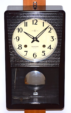 精工舎 箱型柱時計 14DAY 昭和30年代前半【W192】 | れとろくろっく