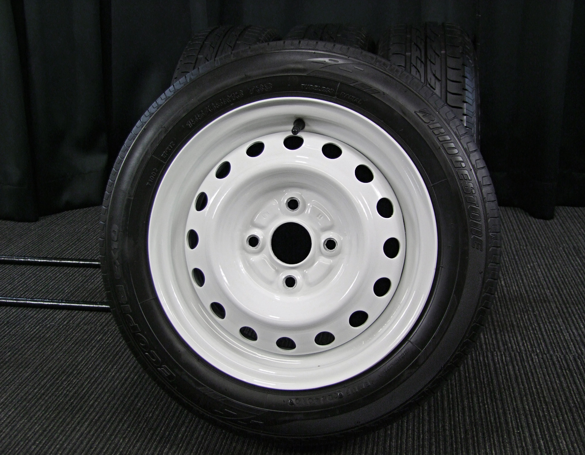 TOYOTA (トヨタ) 純正 13×5J(+39)PCD100-4H リメイク ホワイト