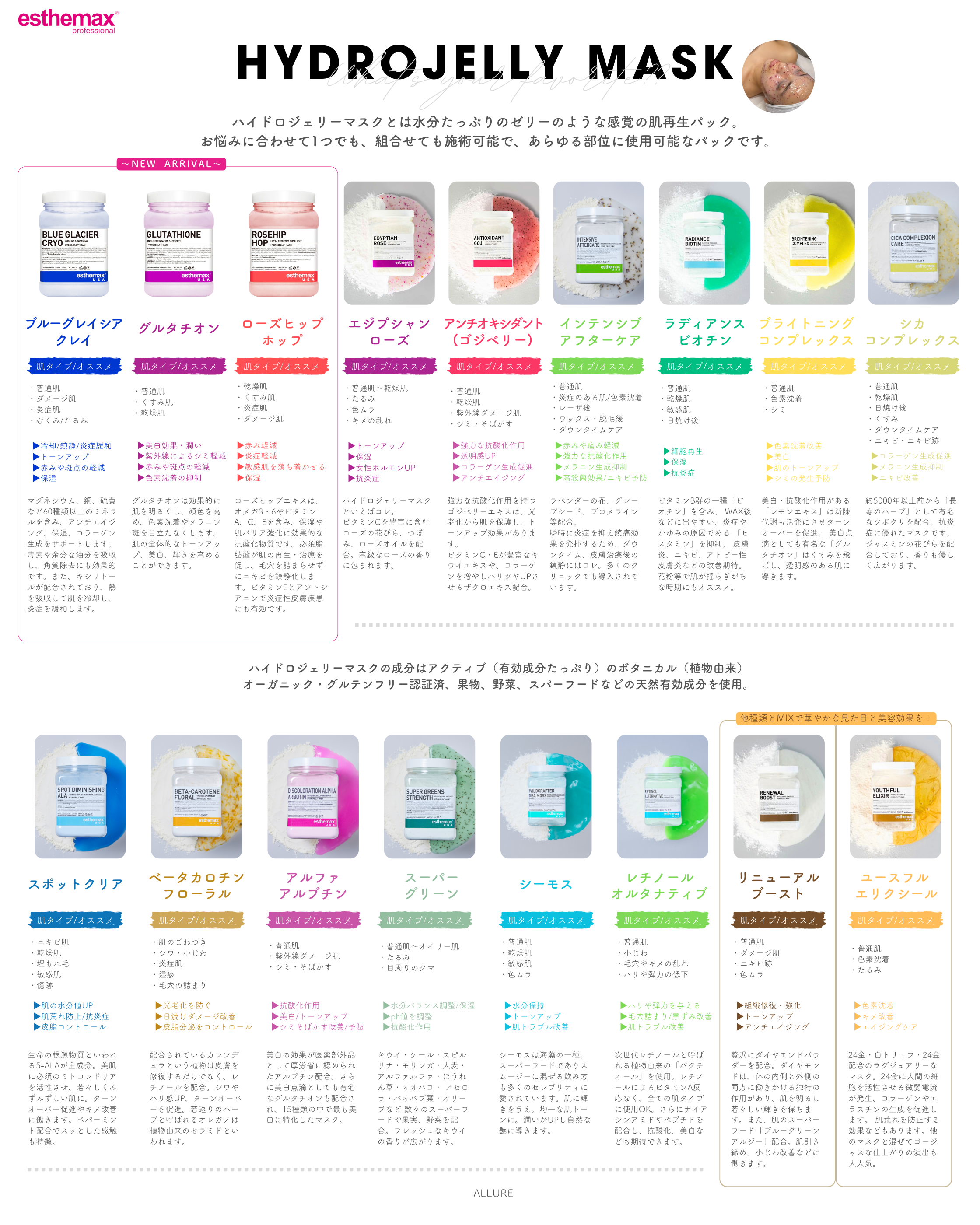 ハイドロジェリーマスク【エジプシャンローズ】｜エステマックス正規総