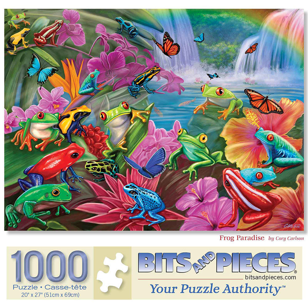 Frog Paradise - Bits & Pieces Puzzle – Carlson Fine Art Studio