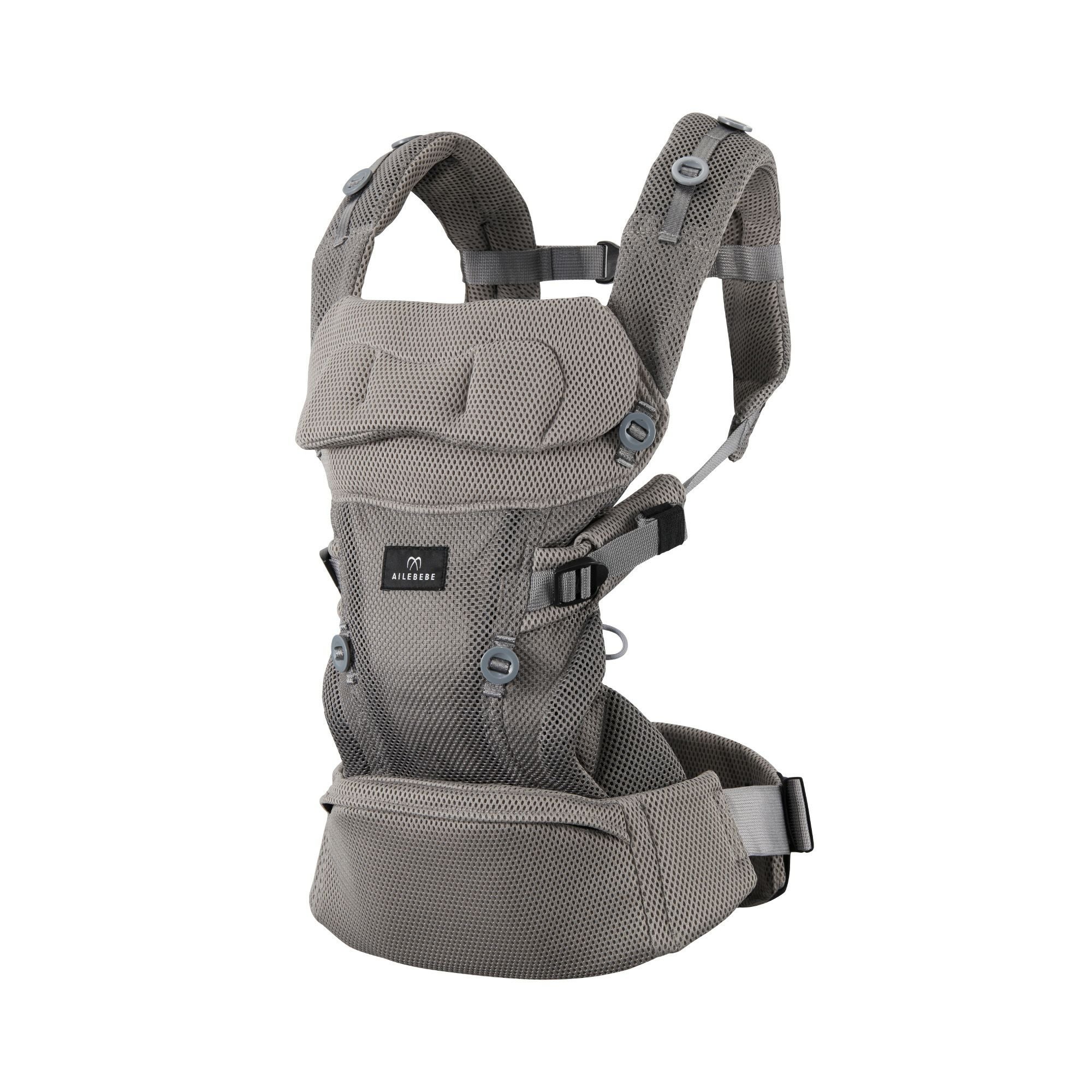 BB903 エールベベ・ベビーキャリア スリー ニュアンスグレー