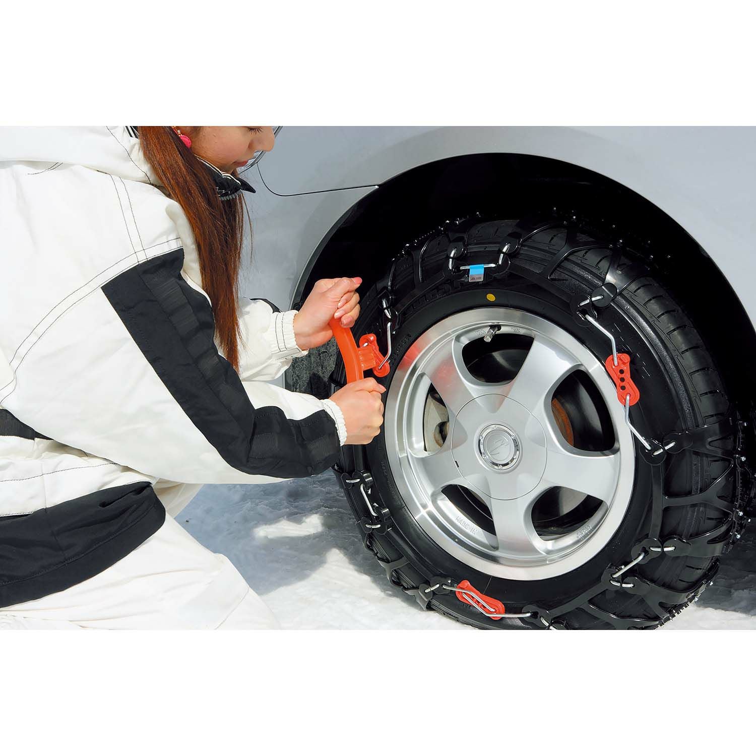 QE14L 非金属タイヤチェーン バイアスロンクイックイージー (R80