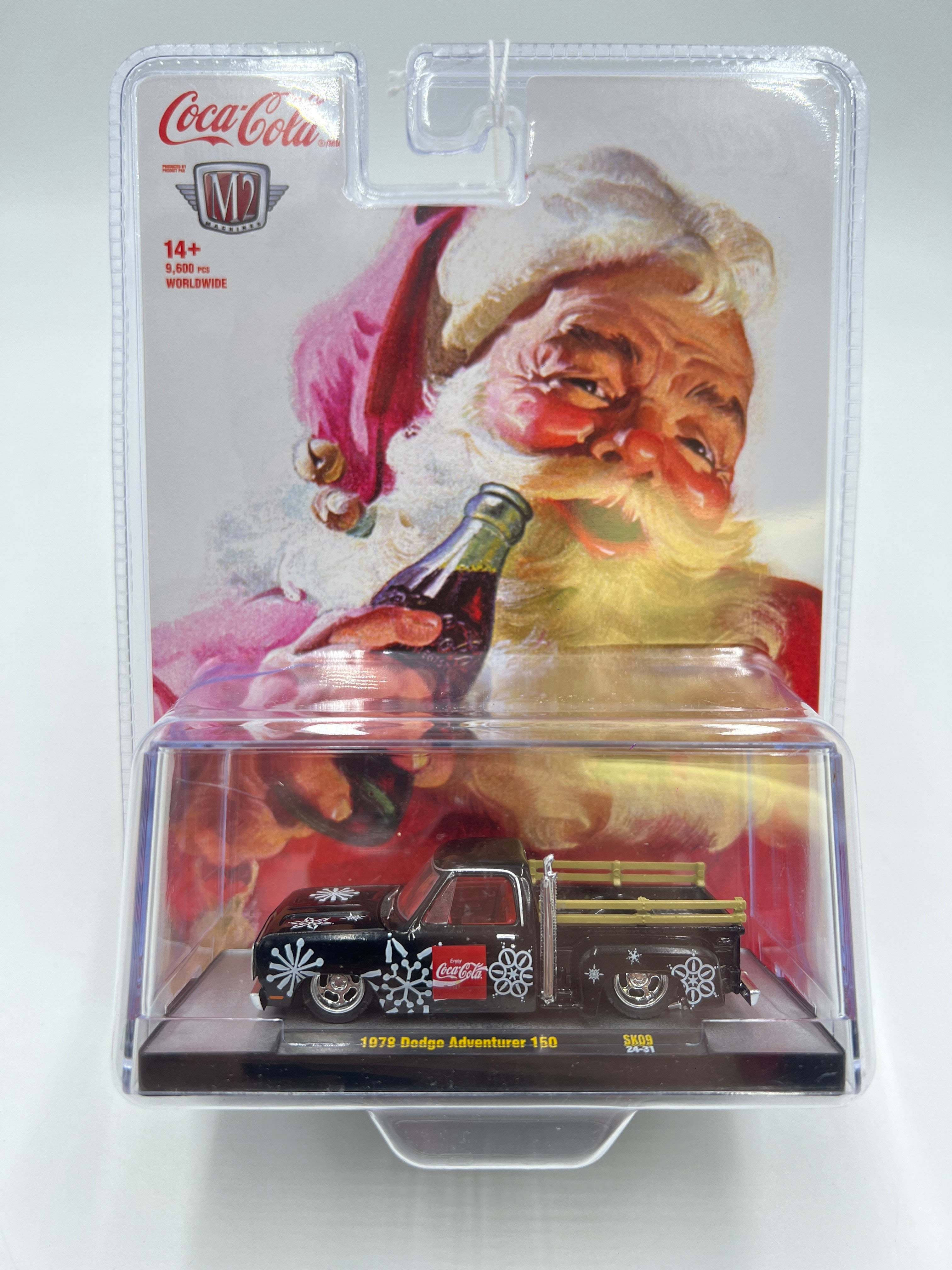 2024 M2 Machines Holiday Coca Cola 1978 Dodge Adventurer 150 Black