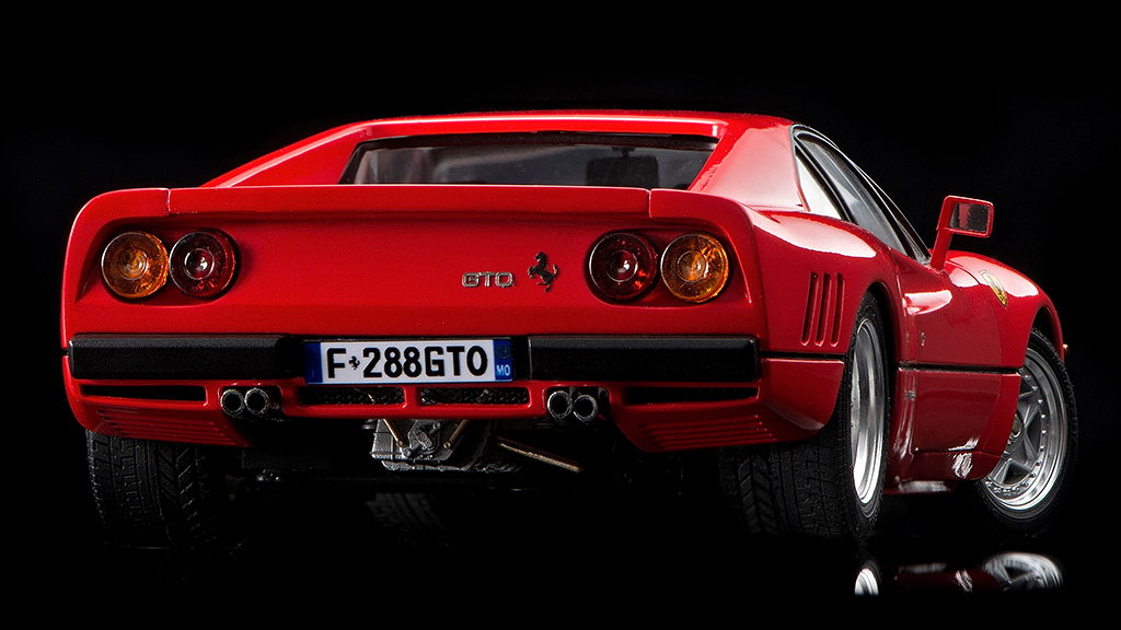 独自の加工でよりカッコ良く！フジミ製プラモ「フェラーリ288GTO」を