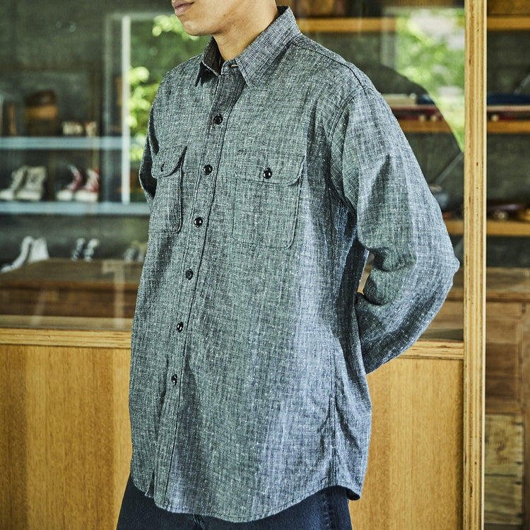 orslow / RELAX FIT WORK SHIRT BLACK CHECK – CASDAY / キャスデイ