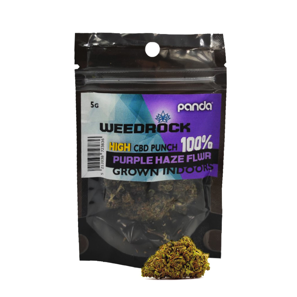Panda - WEEDROCK Cannabis Buds CBD PUNCH 100% Purple Haze 1gr/2gr