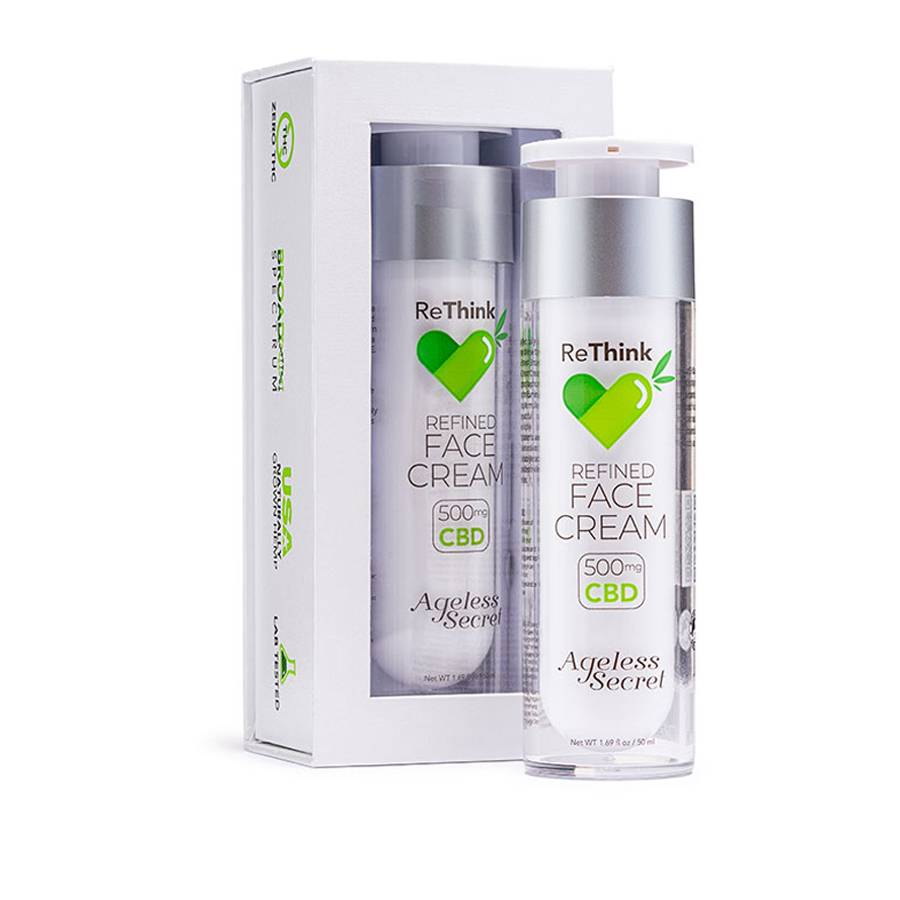 ReThink CBD Refined Face Cream - 2oz | 500MG | CBD ReThink